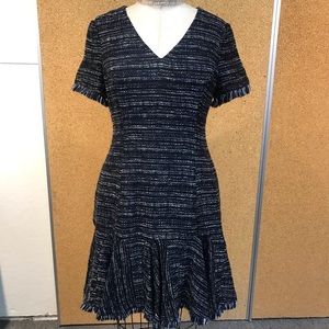 Eliza J Boucle Fit and Flare Dress
